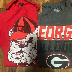 Georgia dawgs shirts.
